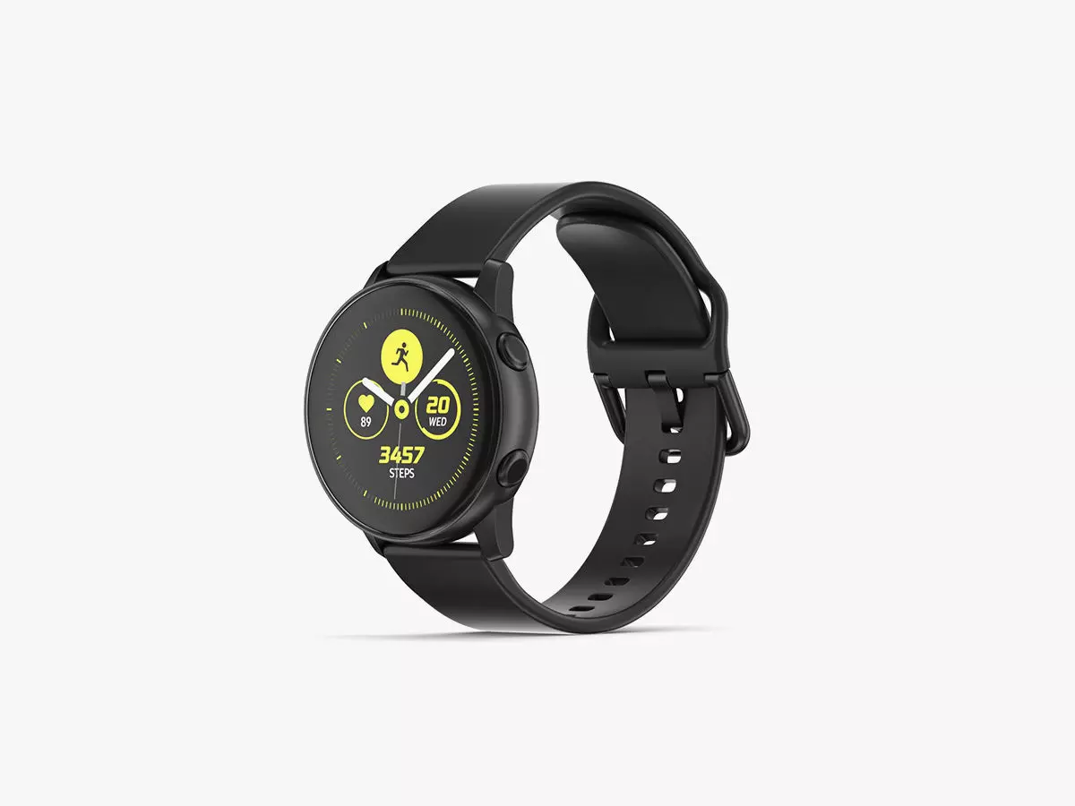 Samsung Galaxy Watch Active Black 3D model_0