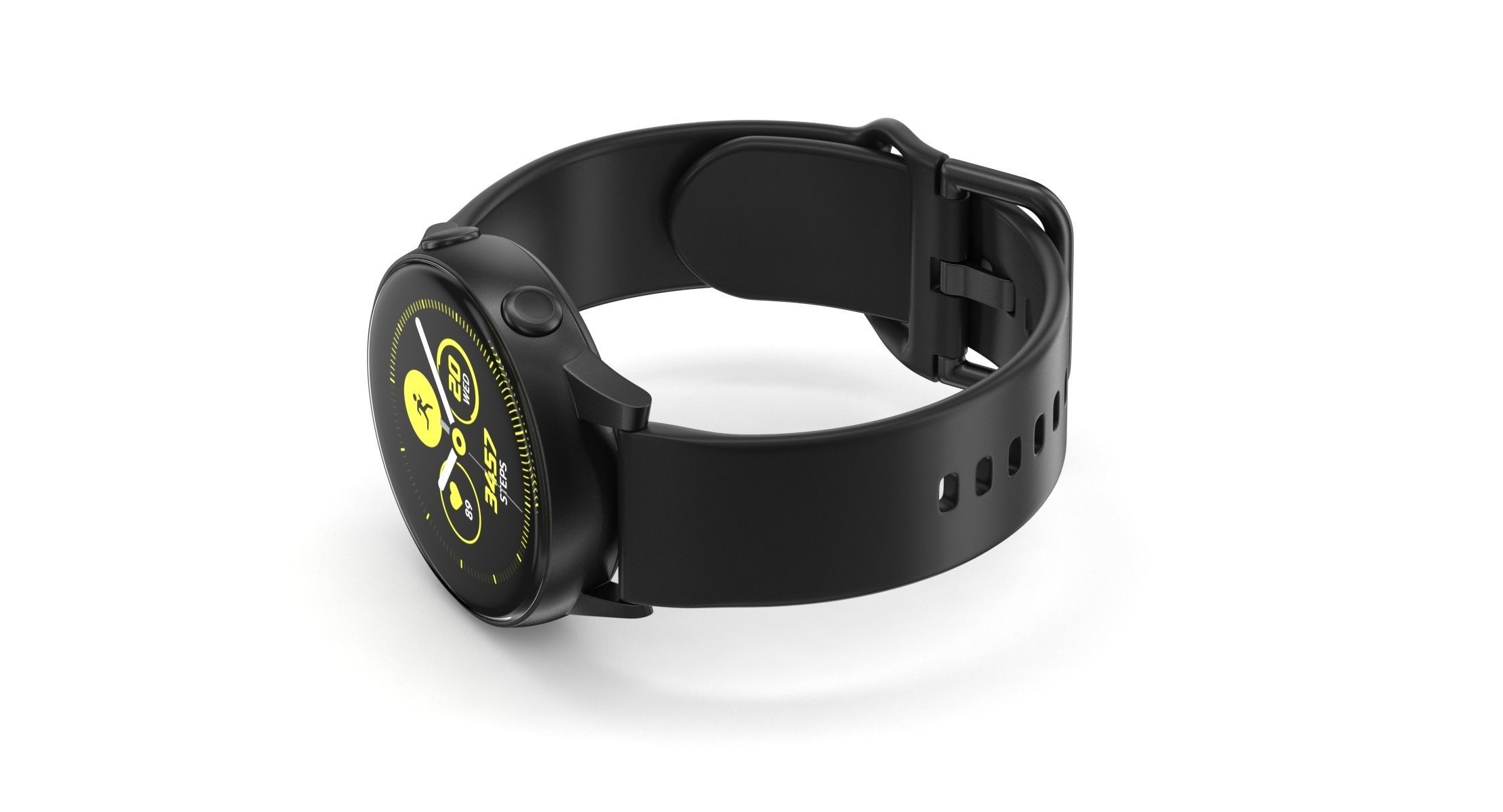Samsung Galaxy Watch Active Black 3D model_4