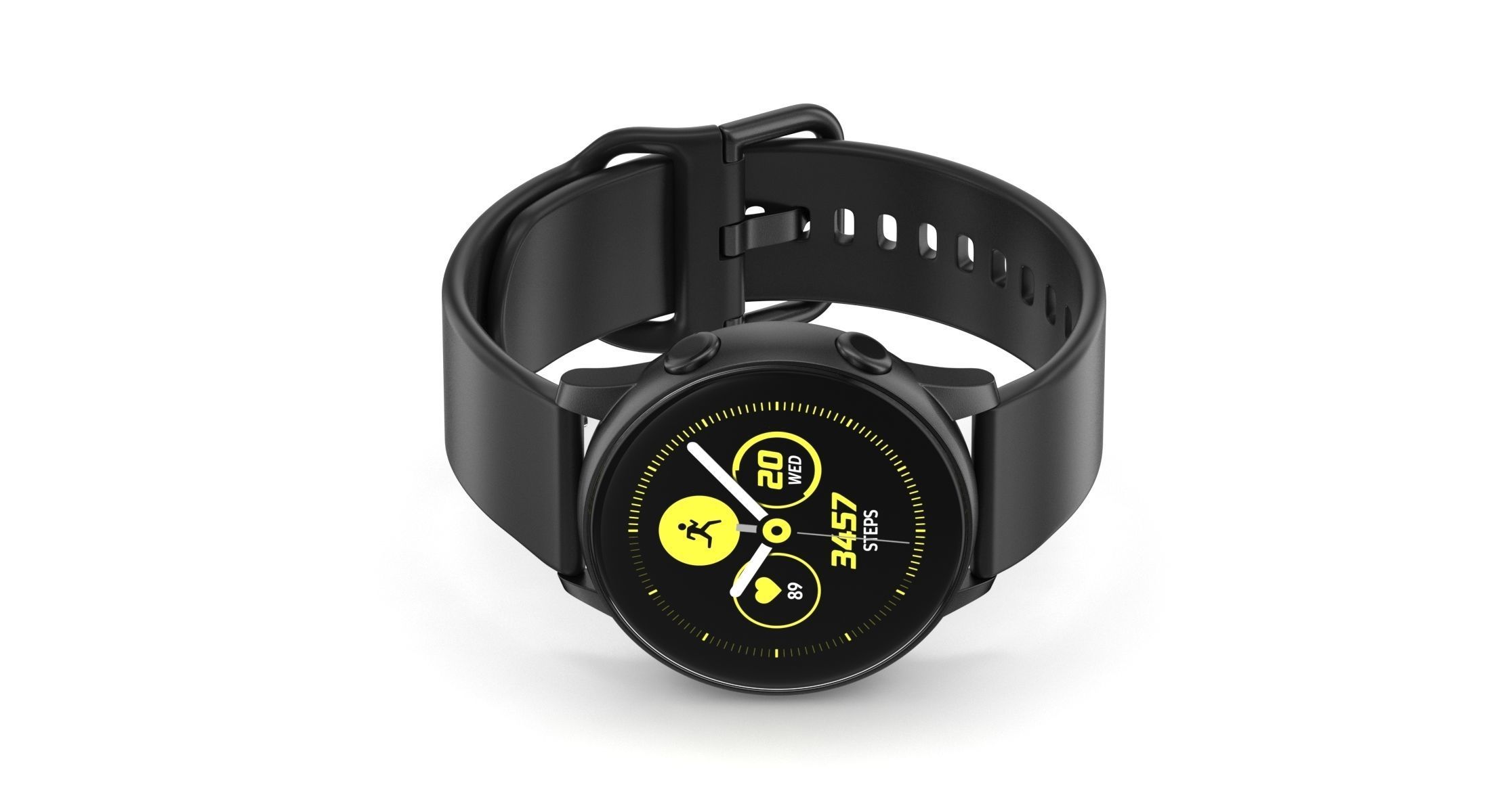 Samsung Galaxy Watch Active Black 3D model_3