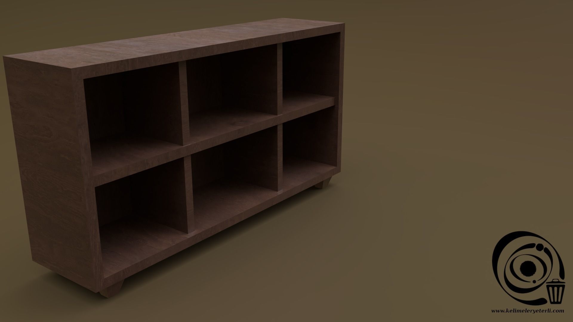 Console Table 05 Low-poly 3D model_1