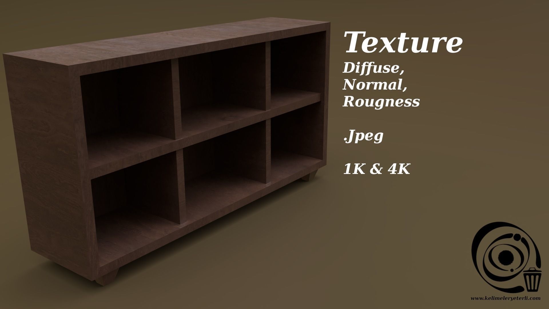 Console Table 05 Low-poly 3D model_4