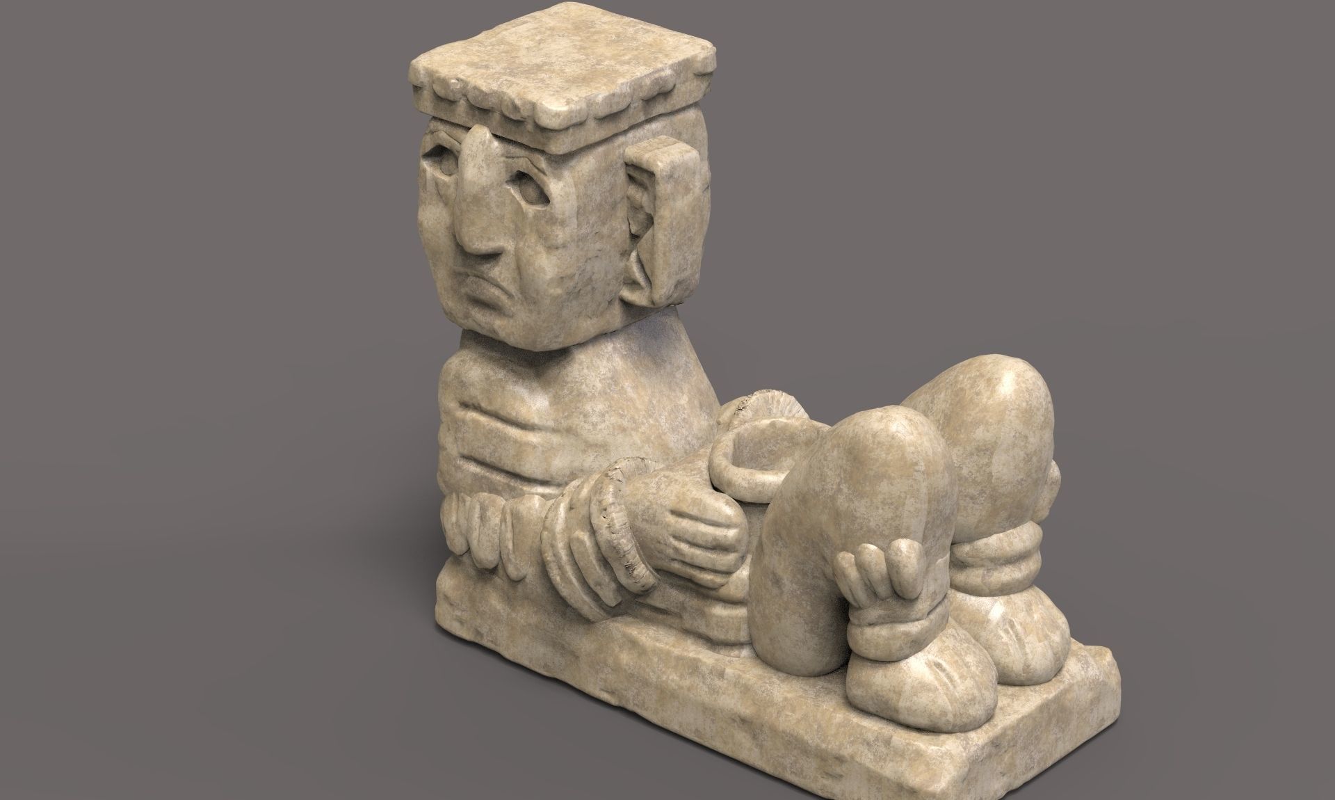 Mayan Figure 6 3D print model_5