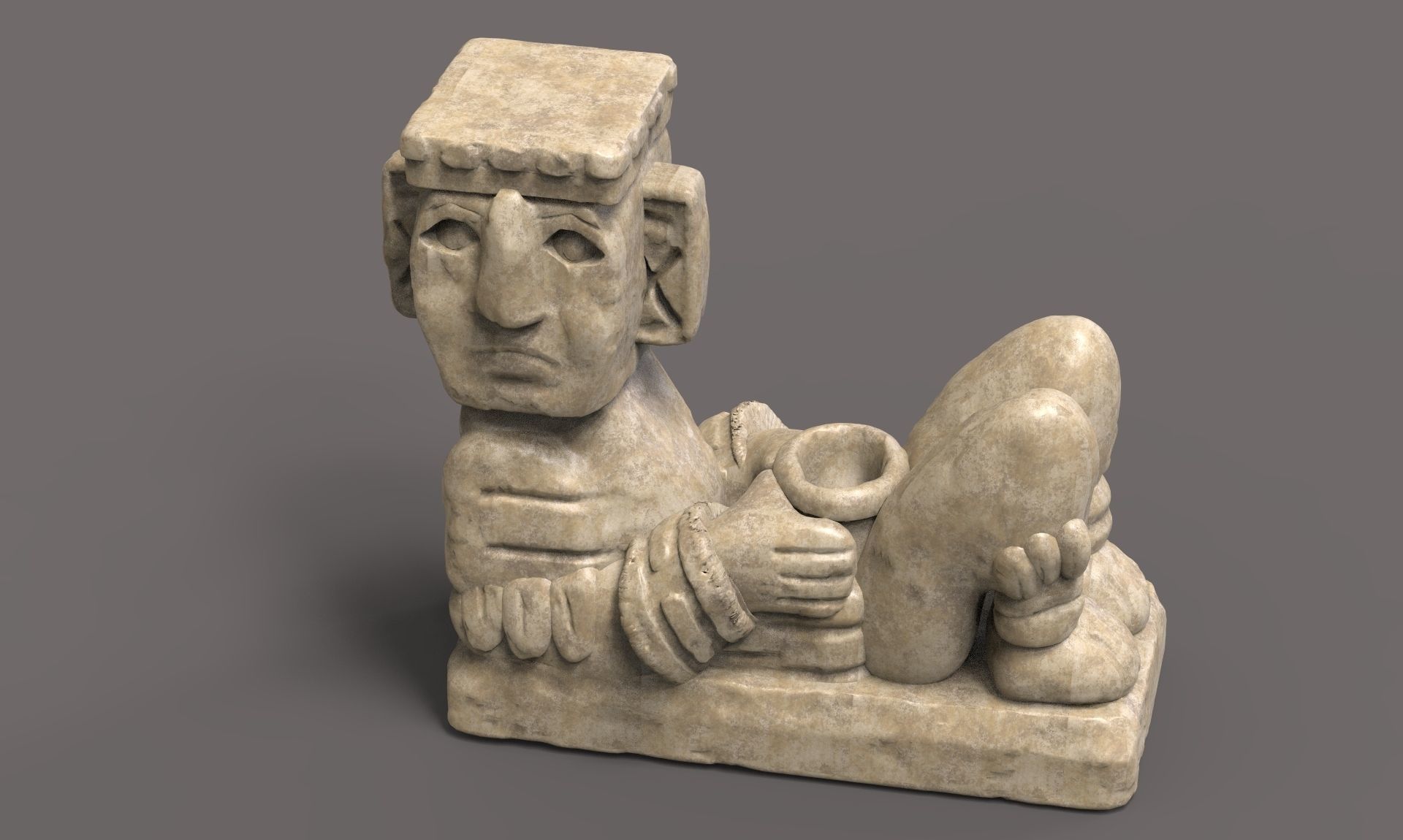 Mayan Figure 6 3D print model_6