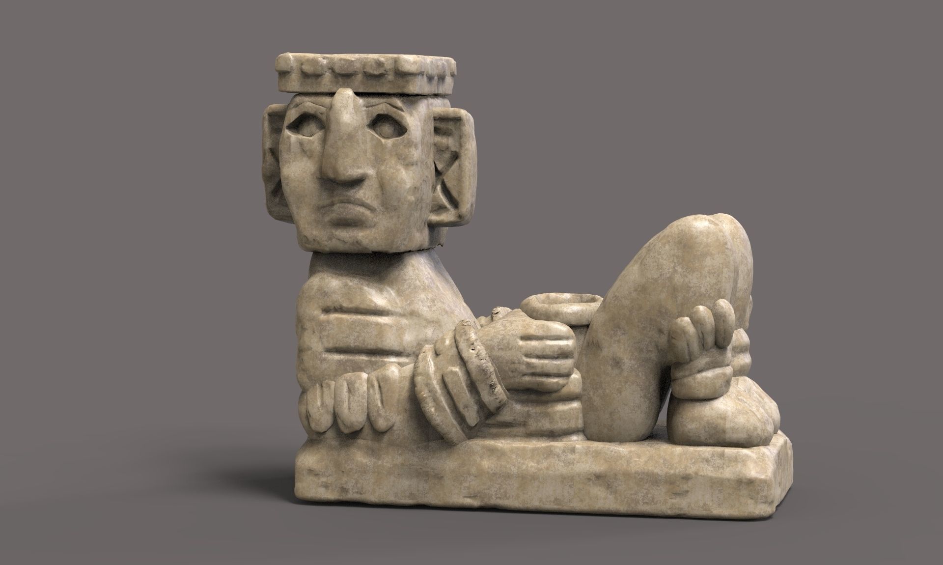 Mayan Figure 6 3D print model_2
