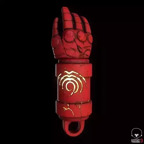 hellboys Right Hand Of Doom prop for keychain 3D print model
