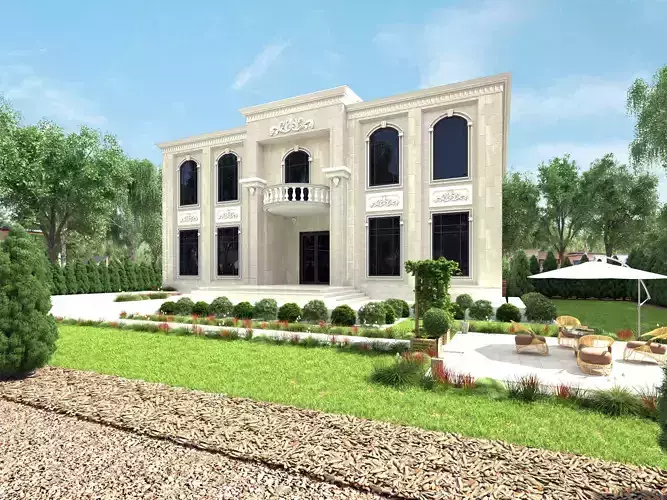 Classic Villa In Saudi arabia 3D model