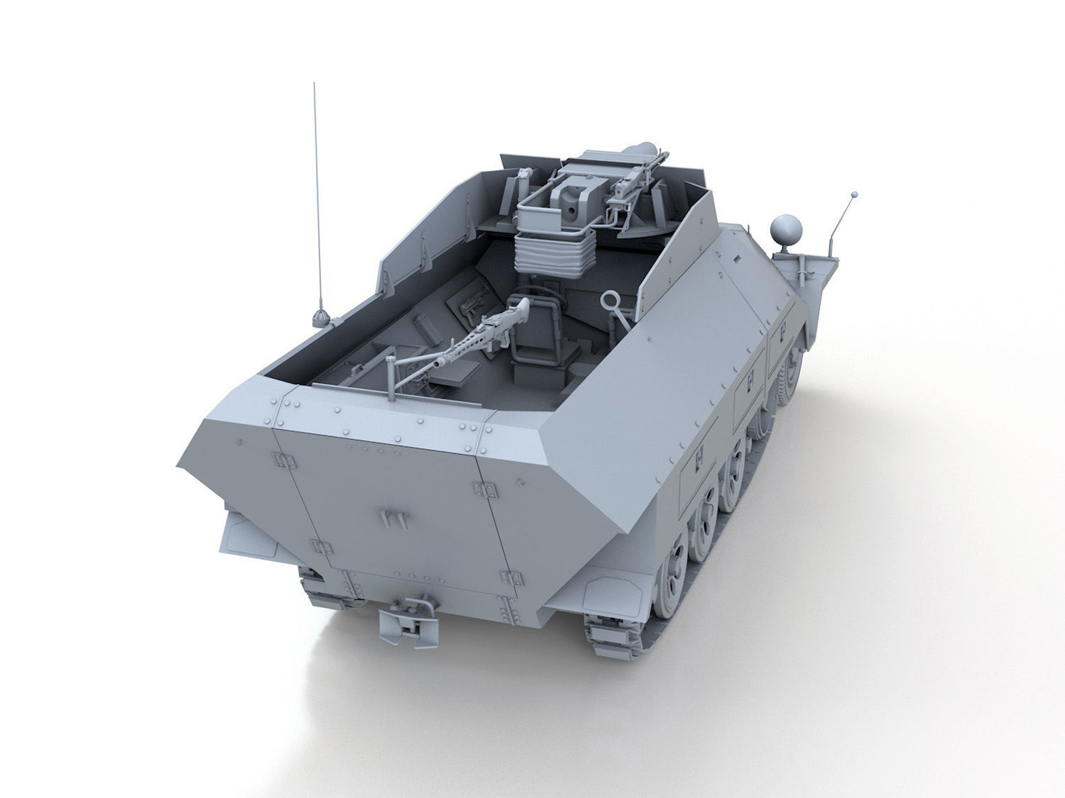 SDKFZ 251 - Ausf D - Kanonenwagen Stummel 3D model_6