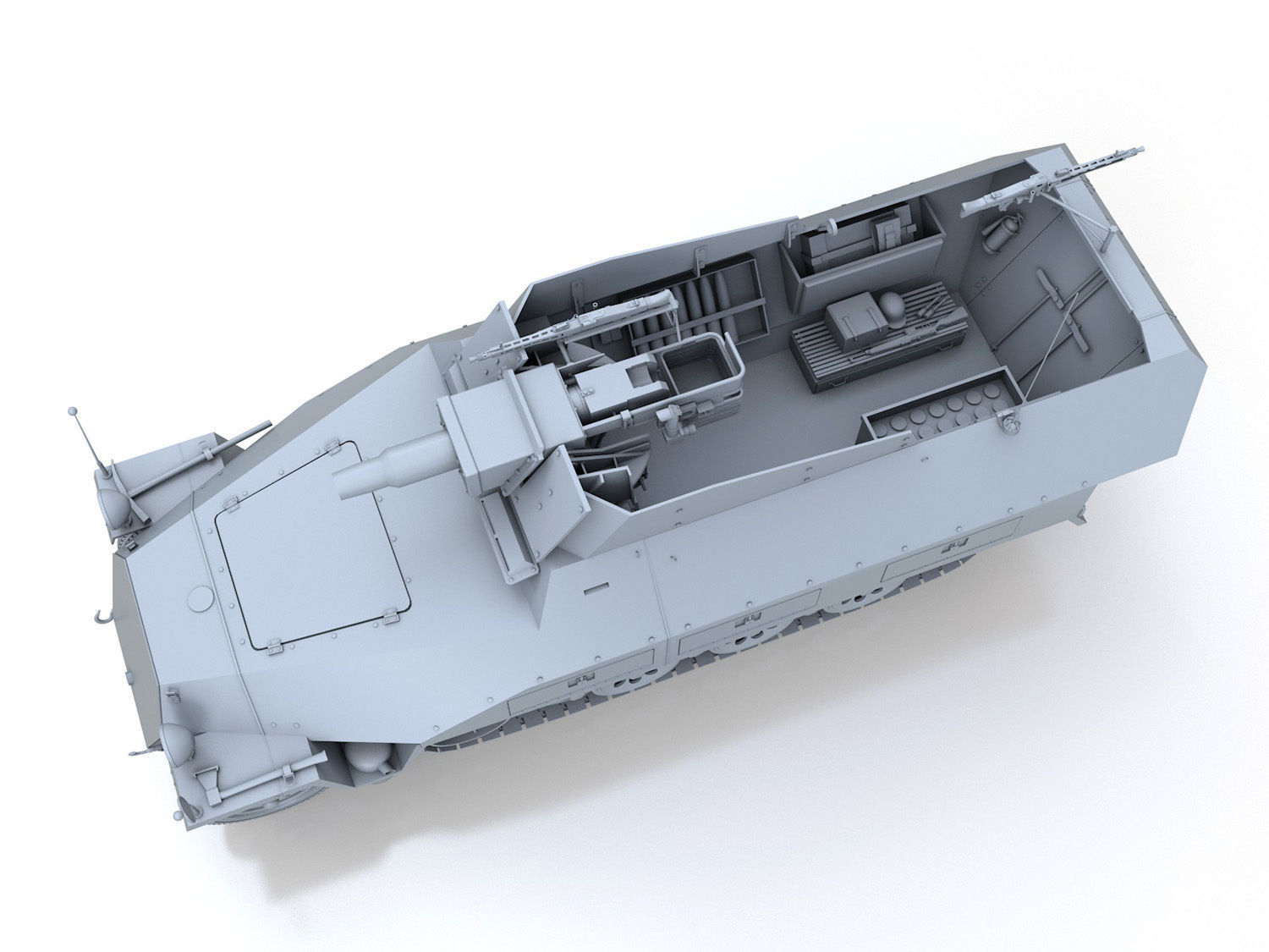 SDKFZ 251 - Ausf D - Kanonenwagen Stummel 3D model_3