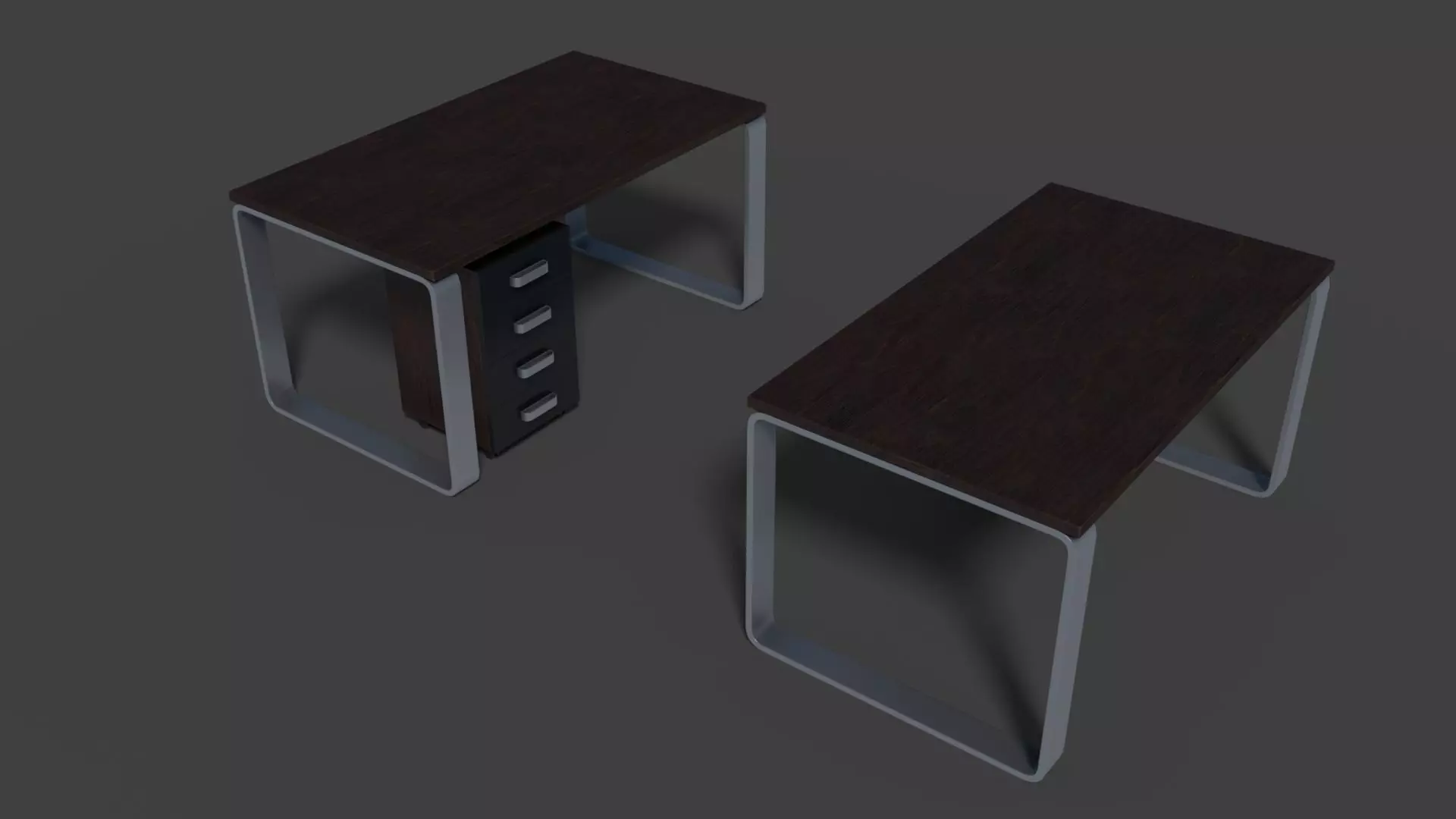 3D model Modern Desk VR / AR / low-poly | CGTrader