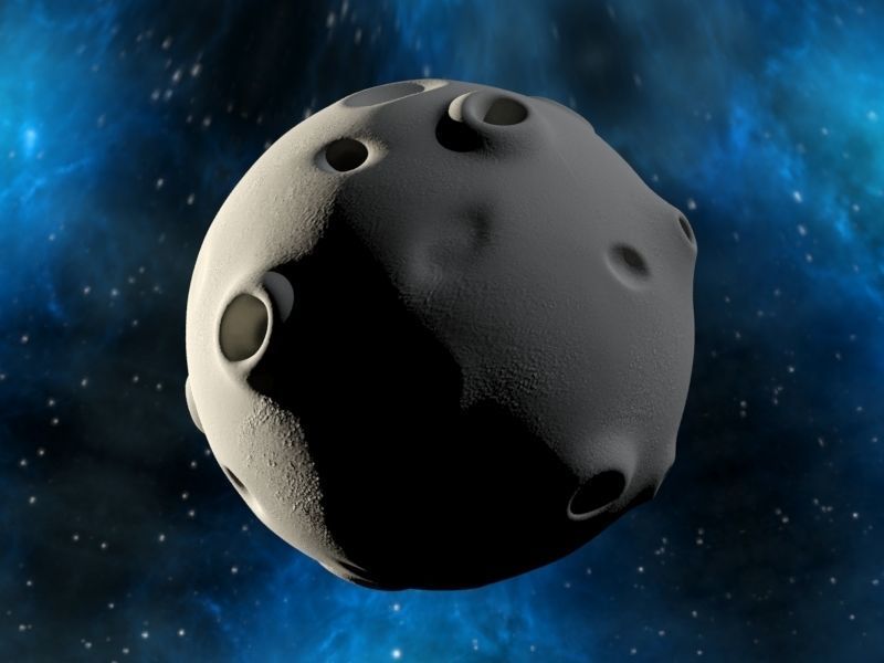 Cartoon Moon 3D model_3