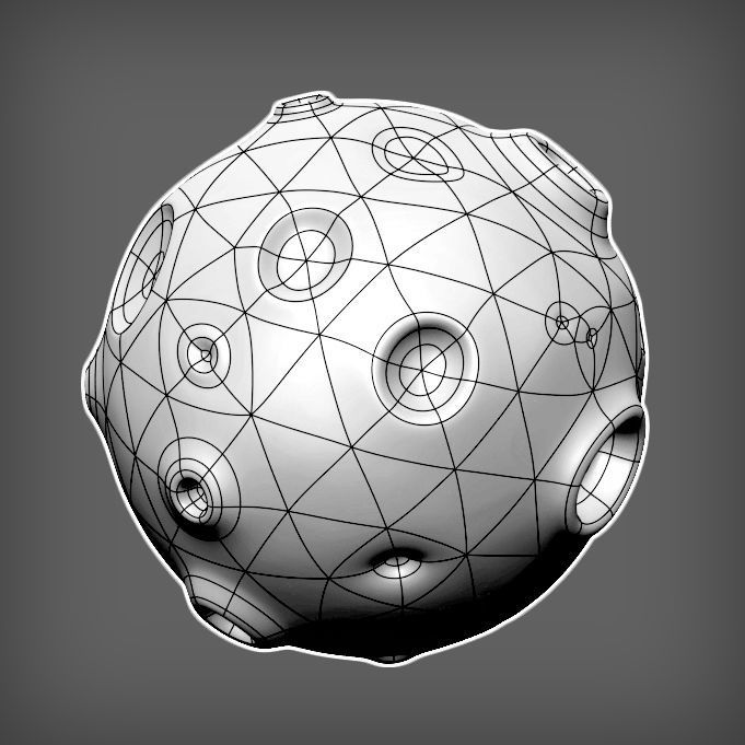 Cartoon Moon 3D model_8