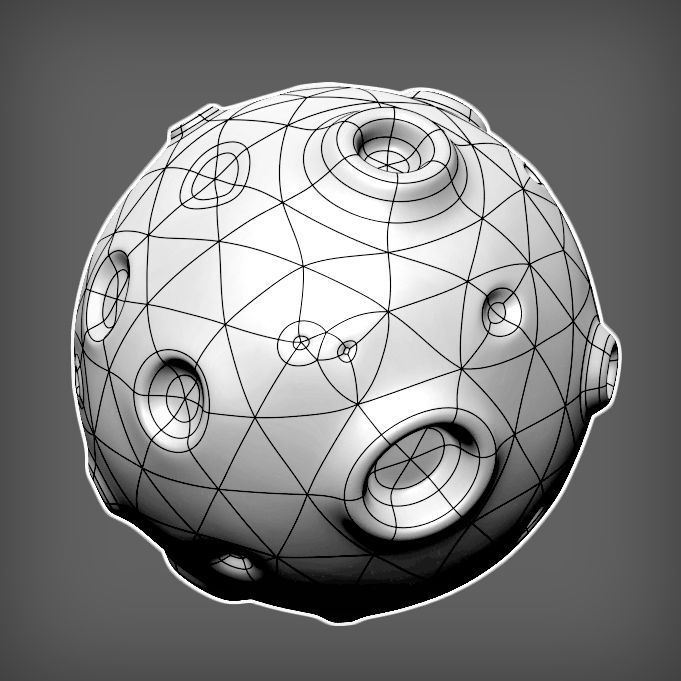 Cartoon Moon 3D model_5