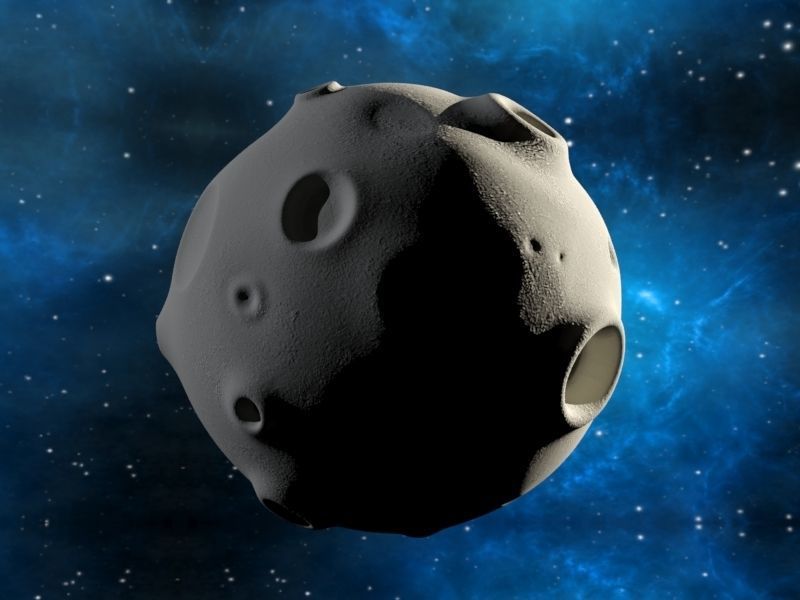 Cartoon Moon 3D model_4