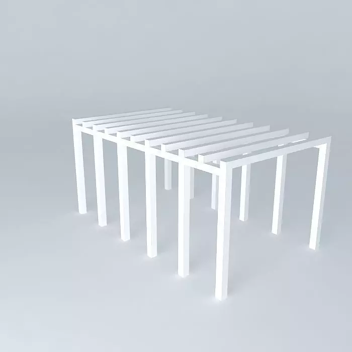 Wooden leg Free 3D model_0