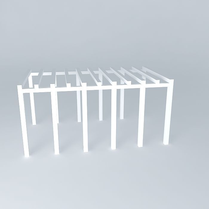 Wooden leg Free 3D model_2