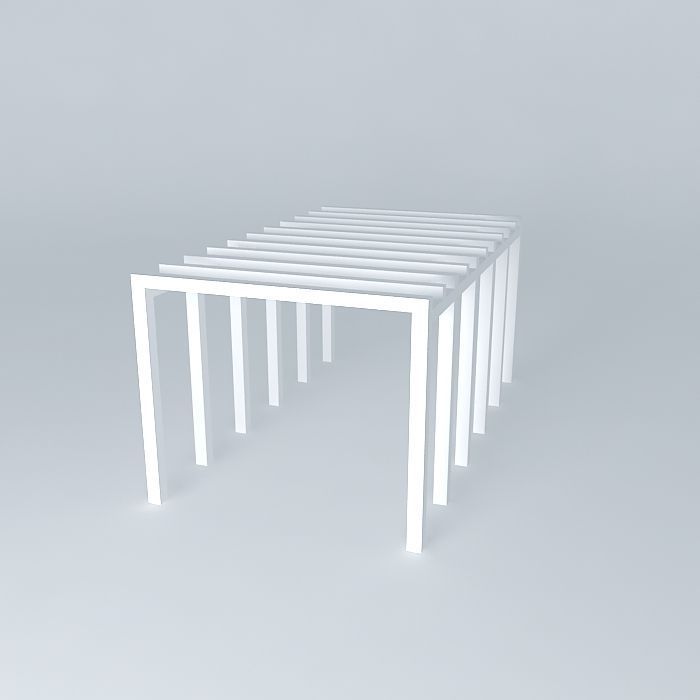 Wooden leg Free 3D model_1