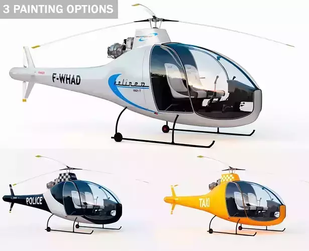 HAD1-T Helineo 3 painting options 3D model