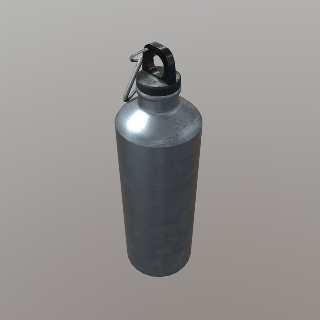 Water bottle Low-poly 3D model_2