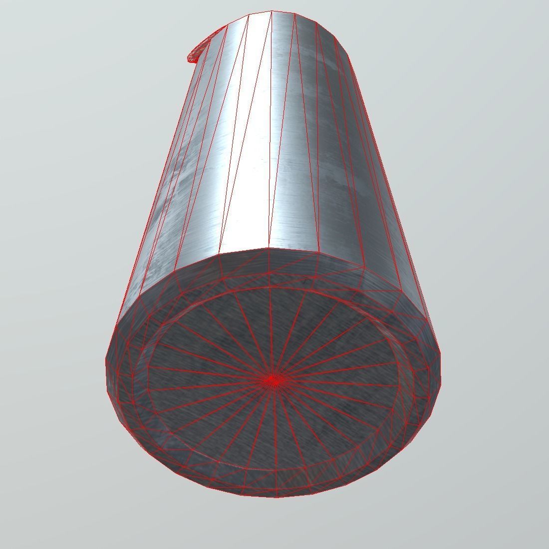 Water bottle Low-poly 3D model_7