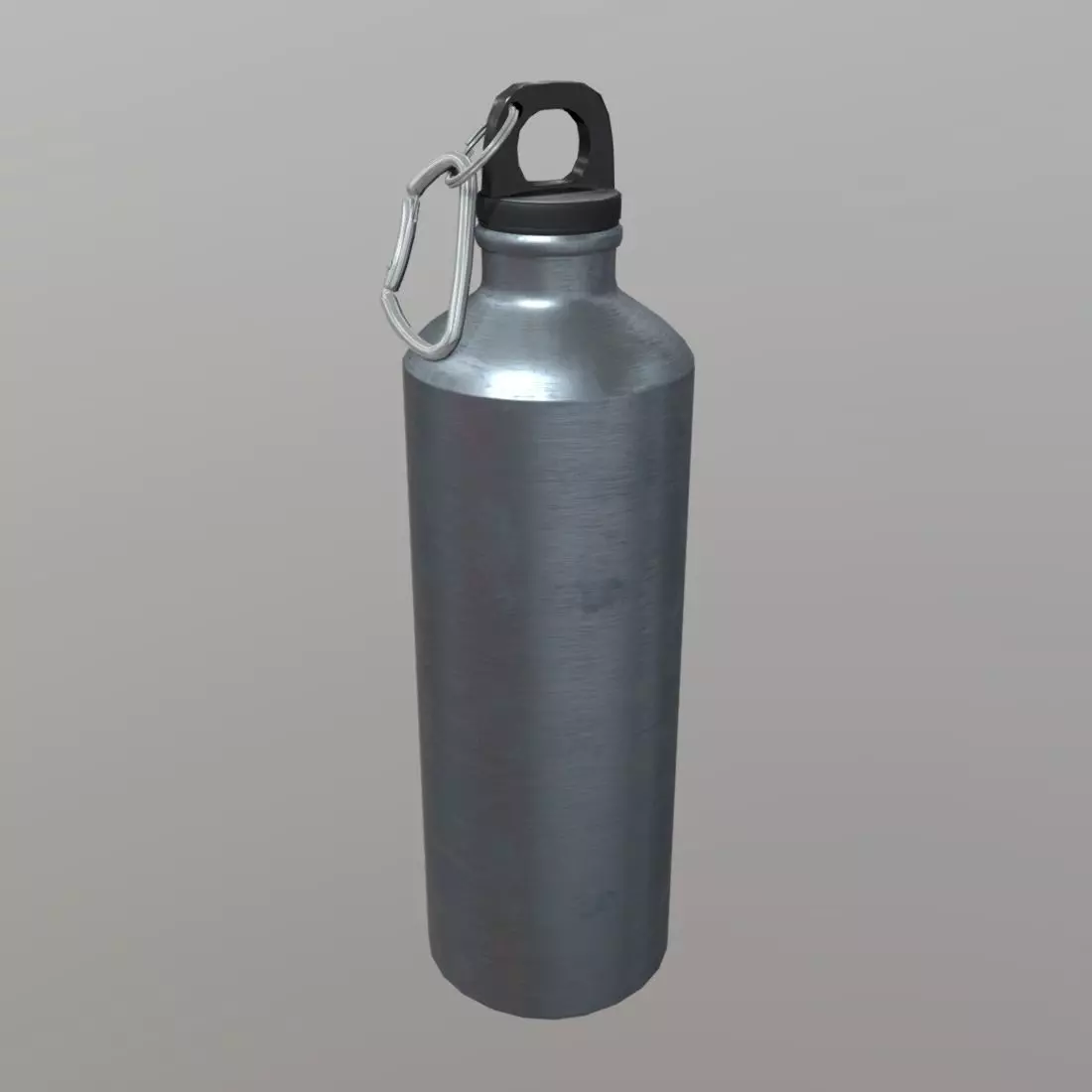 Water bottle Low-poly 3D model_0