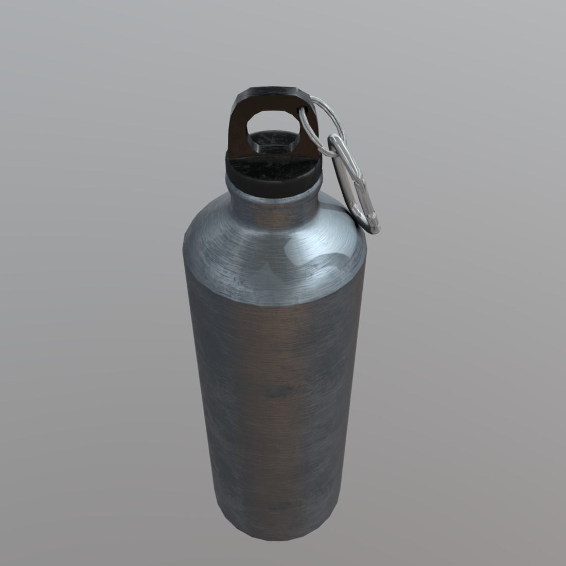 Water bottle Low-poly 3D model_3