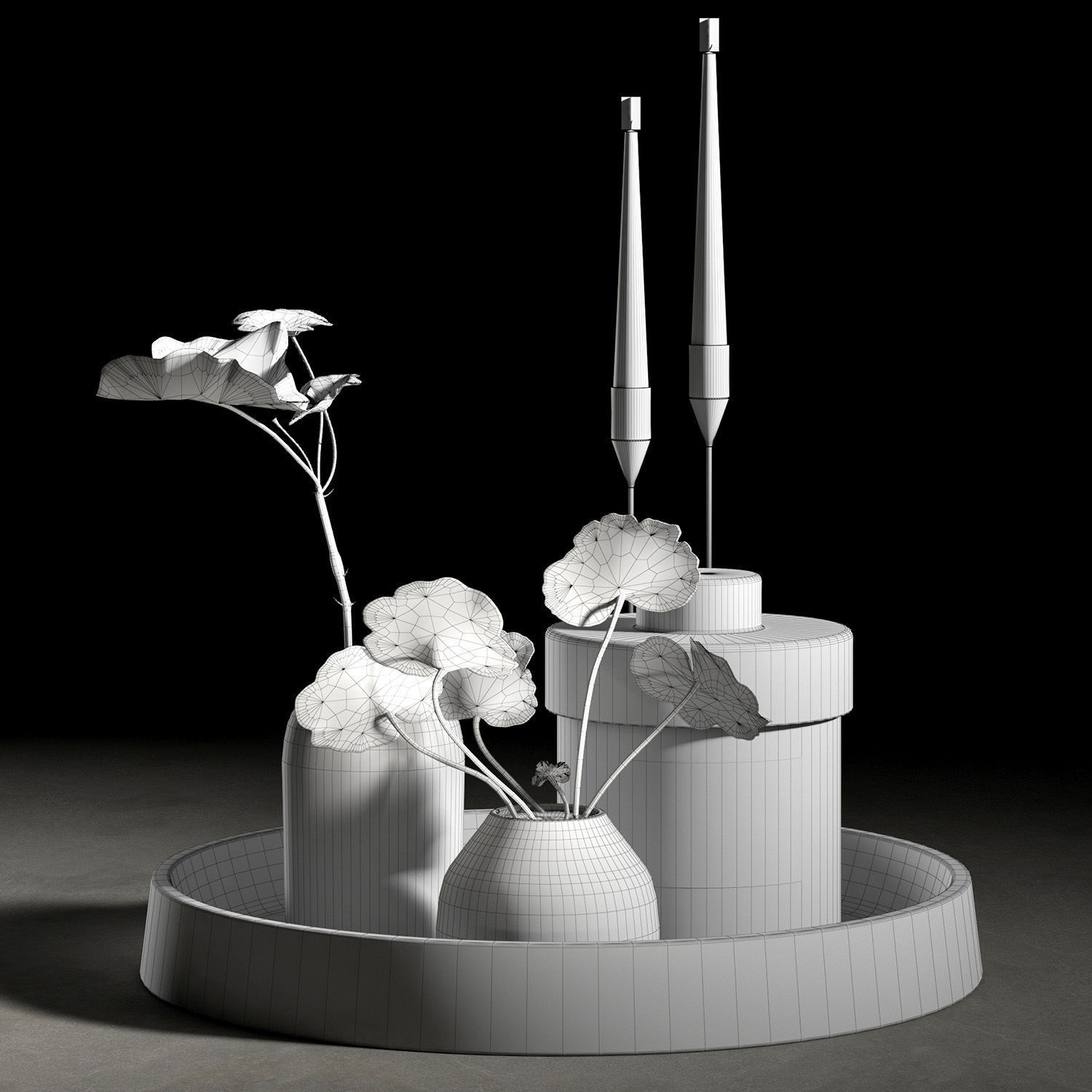 Decorative set 006  3D model_8