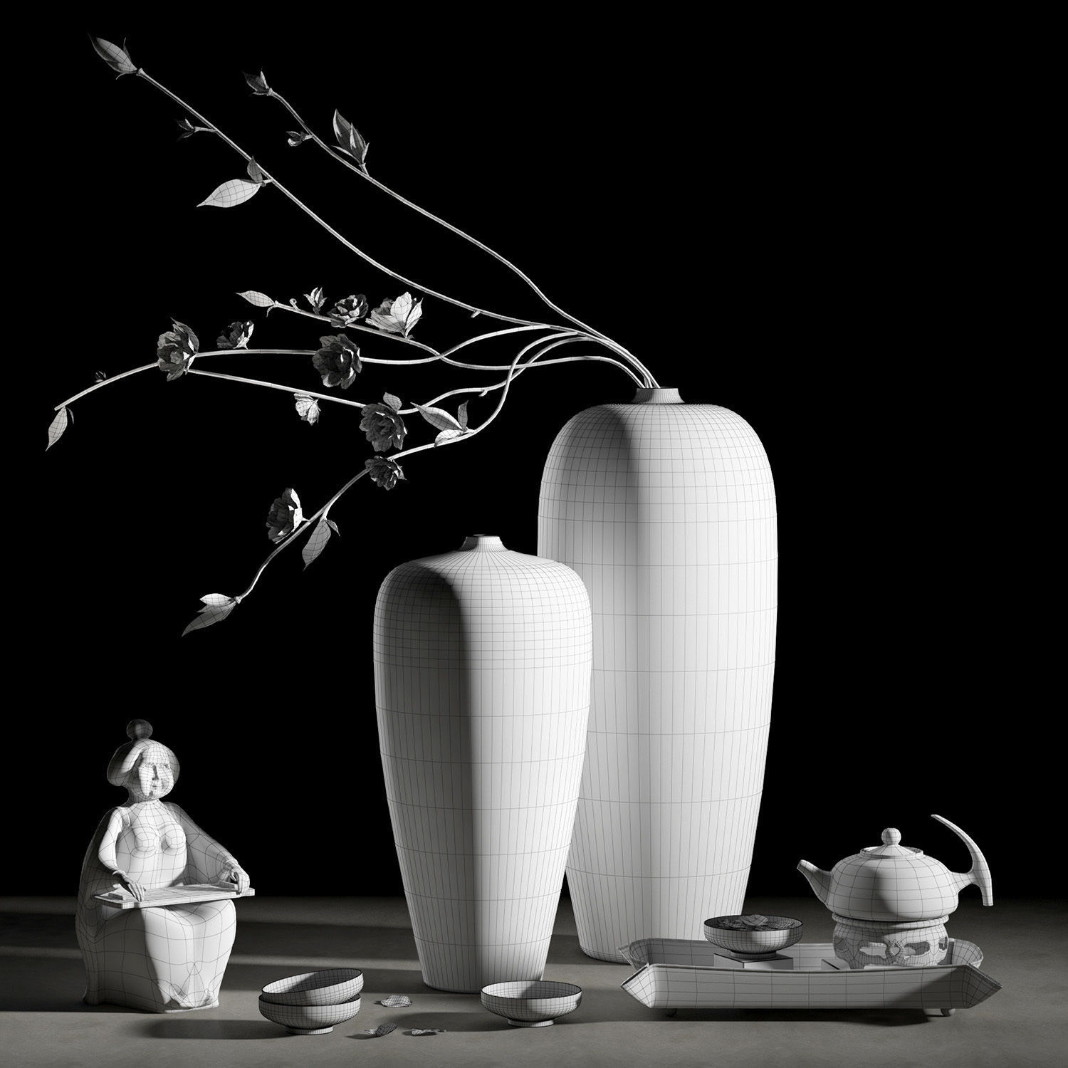 Decorative set 007 3D model_1