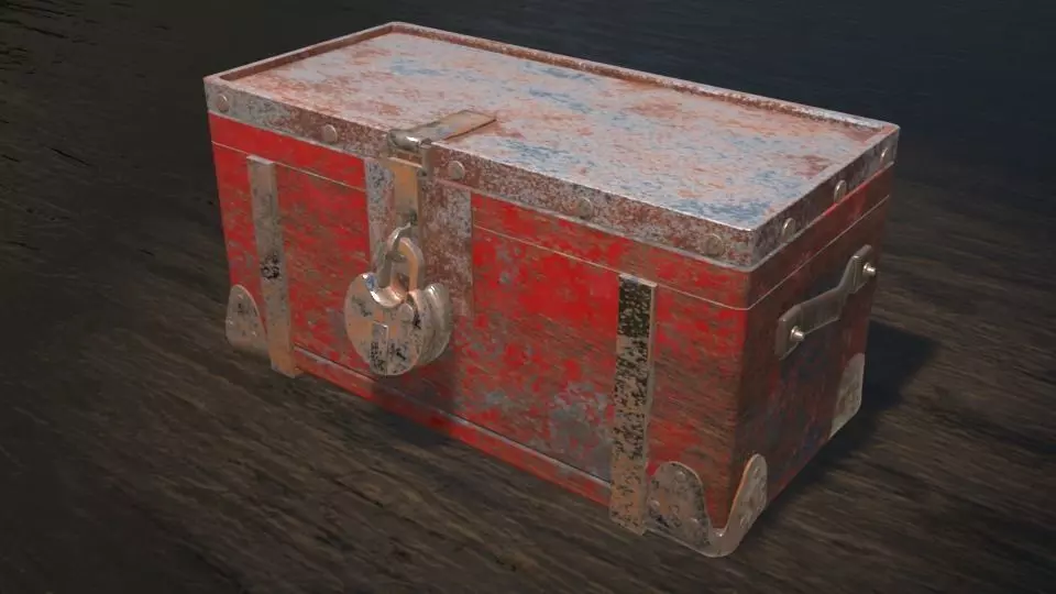 Metal Strong Box 3D model