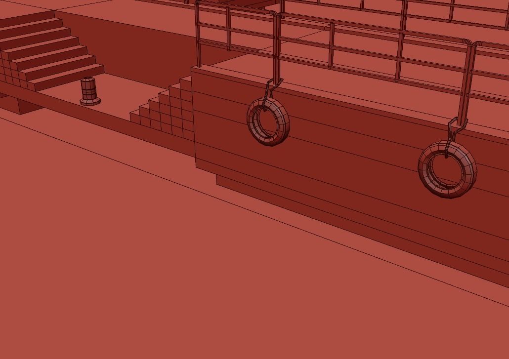 Marina for boats 3D model_11