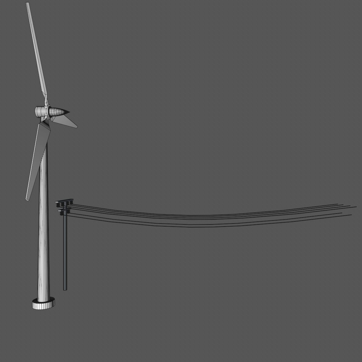 Wind turbine 3D model_11