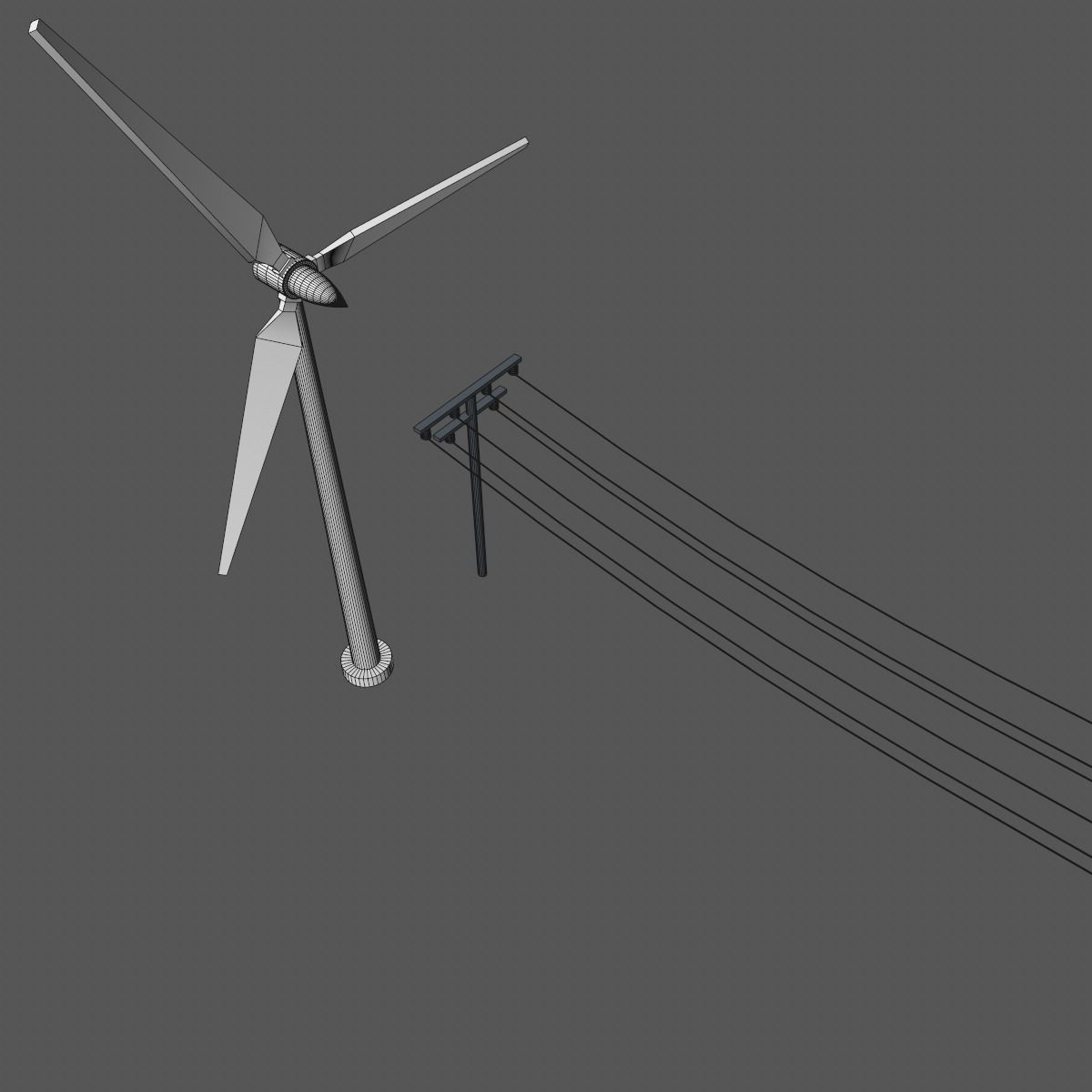 Wind turbine 3D model_12