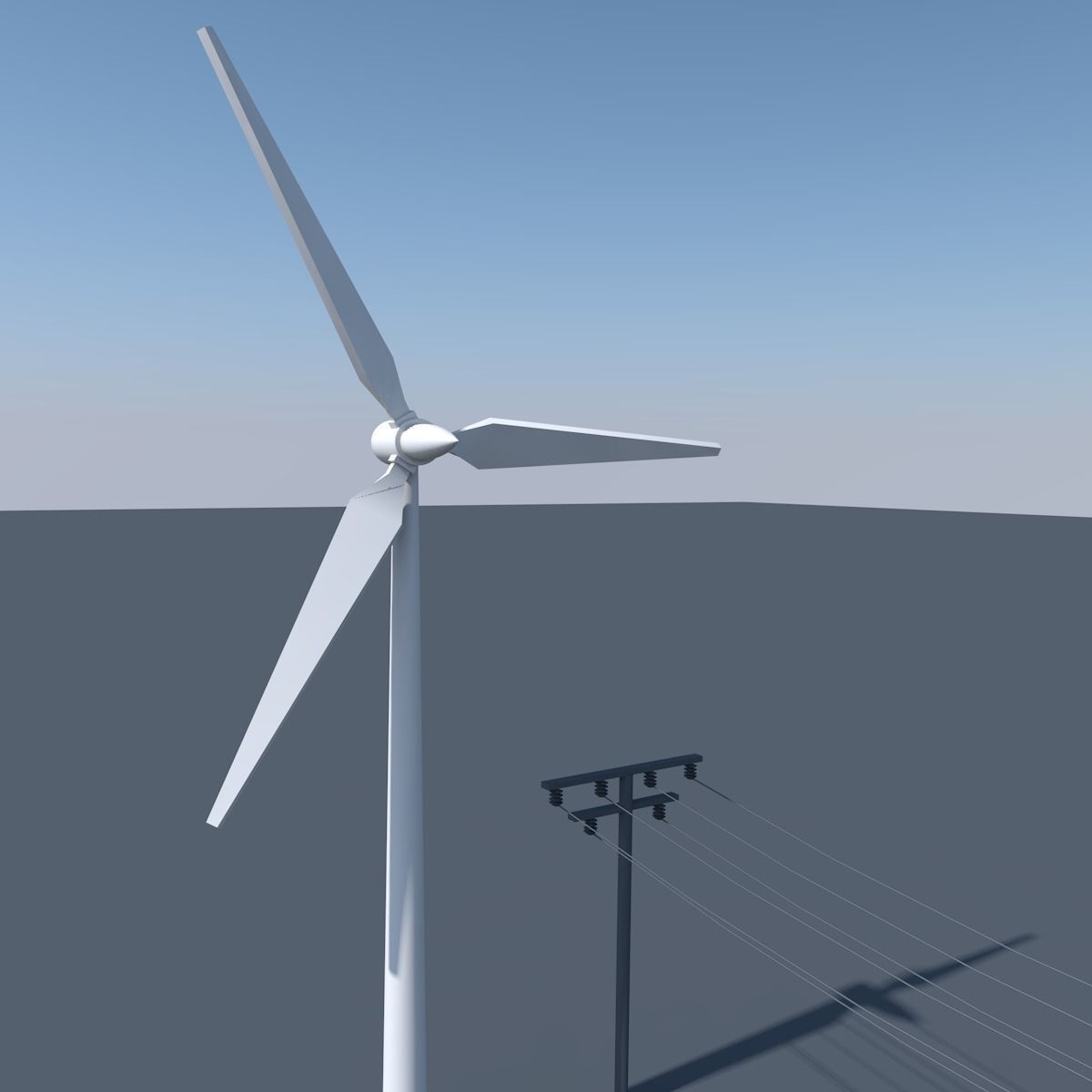Wind turbine 3D model_2