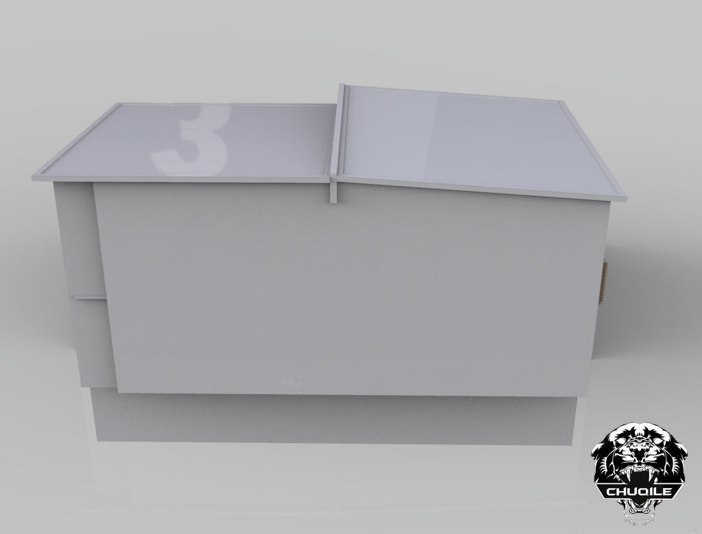 Modern Building Low-poly 3D model_4