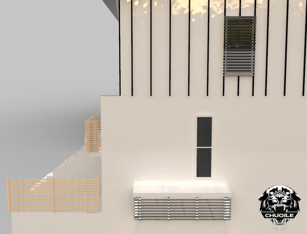 Modern Building Low-poly 3D model_8