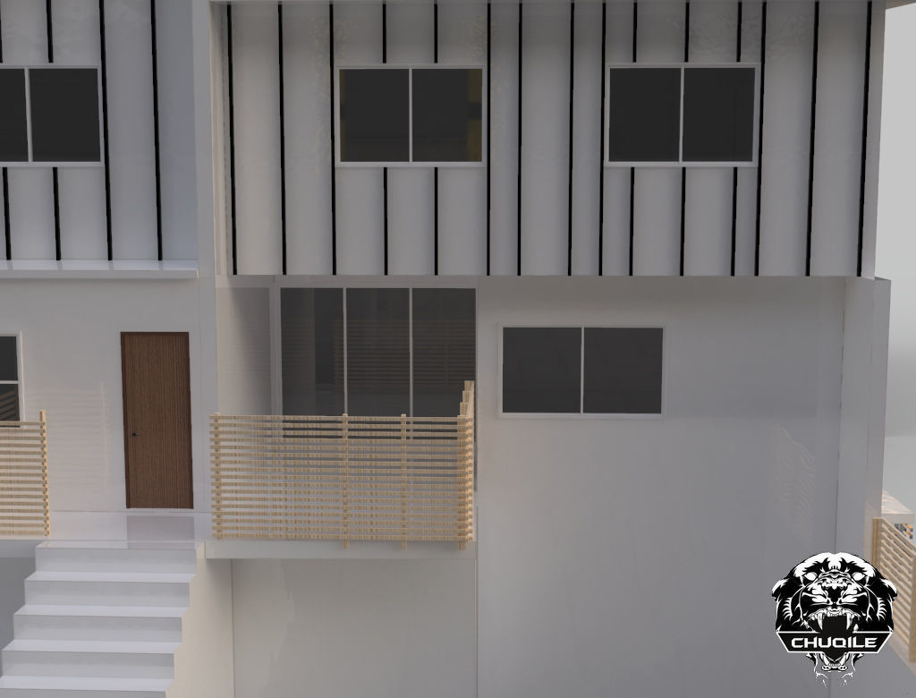 Modern Building Low-poly 3D model_6