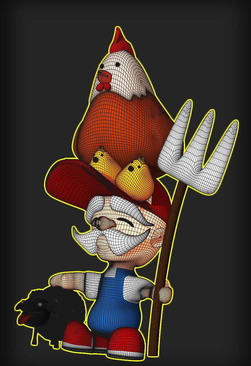 Little Farmer 3D model_7