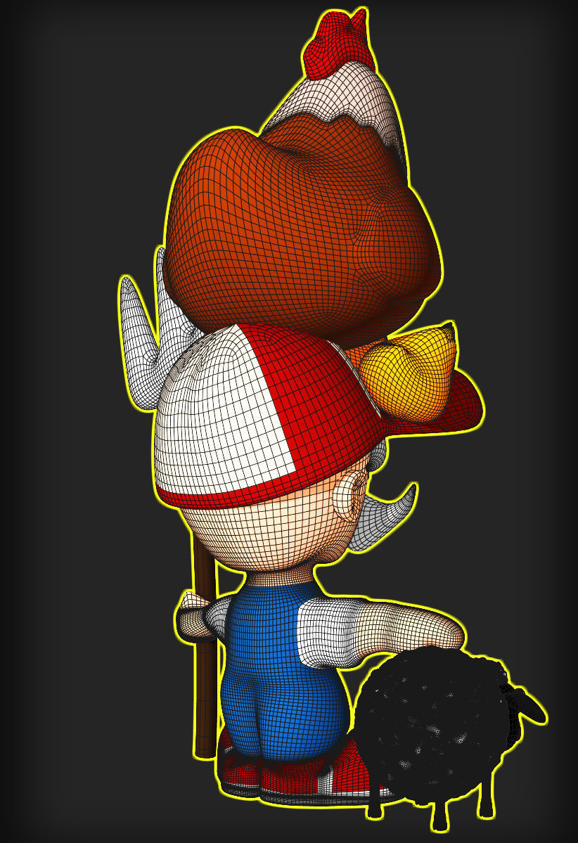 Little Farmer 3D model_5