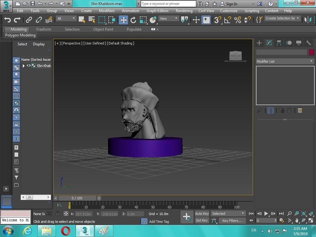 Arabian Head figure for 3D print 3D print model_34
