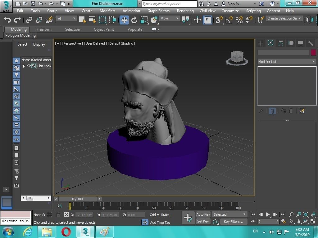 Arabian Head figure for 3D print 3D print model_21