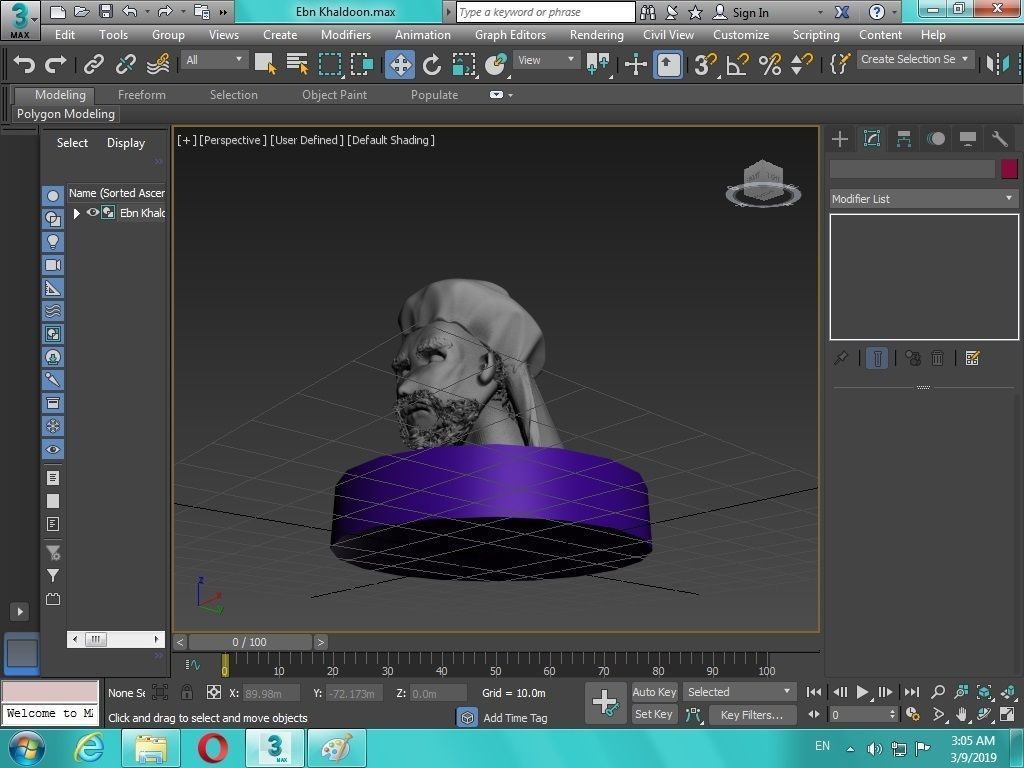 Arabian Head figure for 3D print 3D print model_29