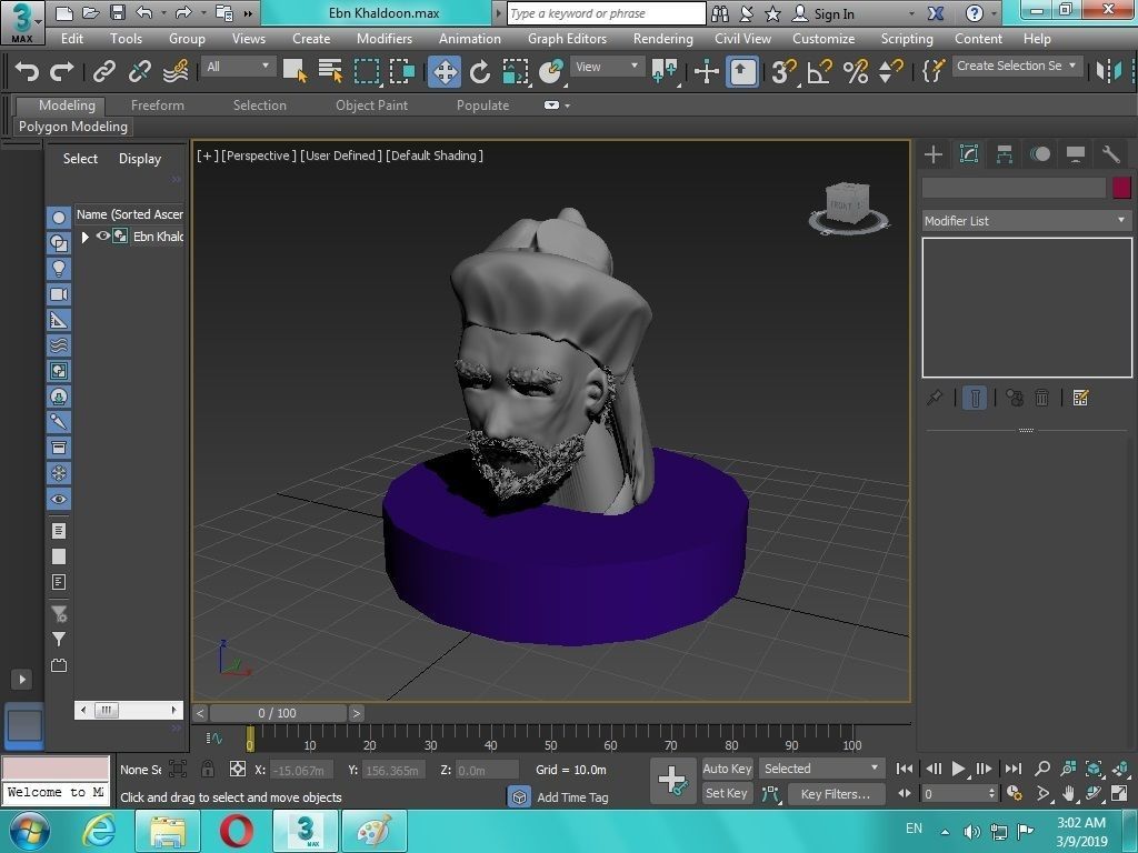Arabian Head figure for 3D print 3D print model_20