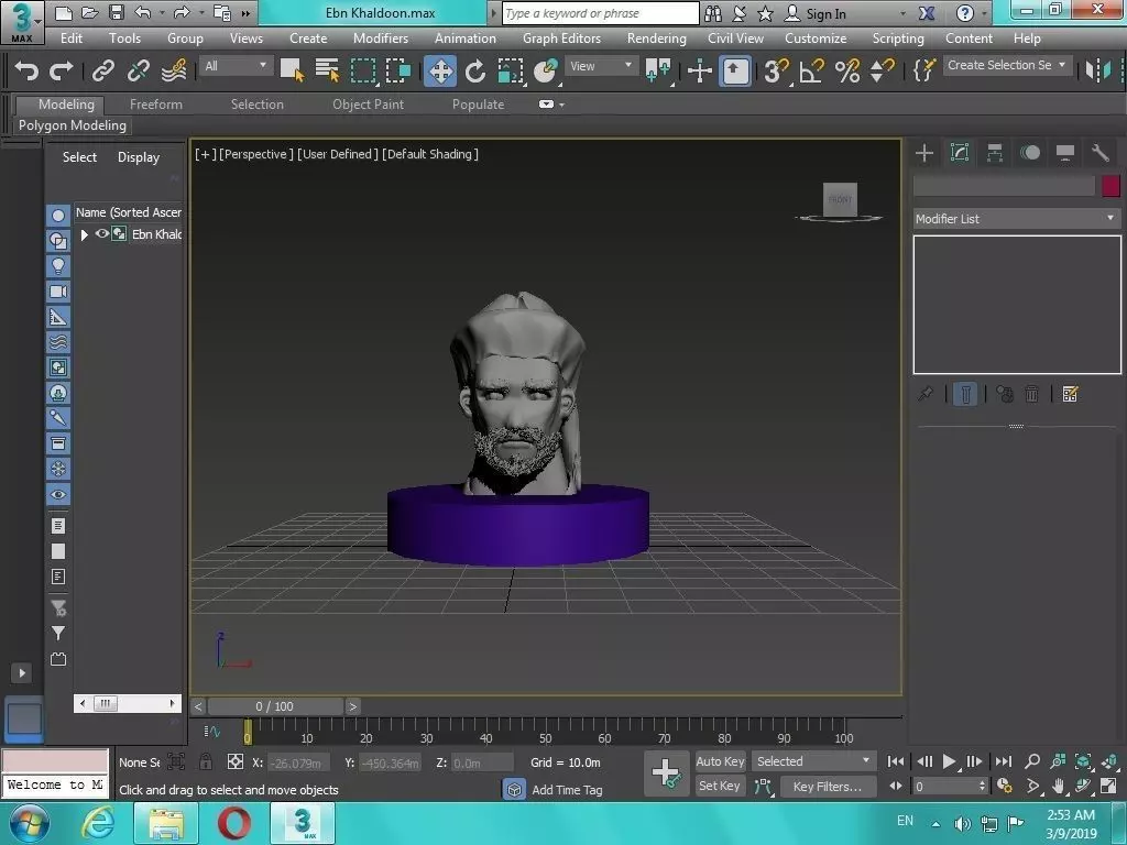 Arabian Head figure for 3D print 3D print model_0