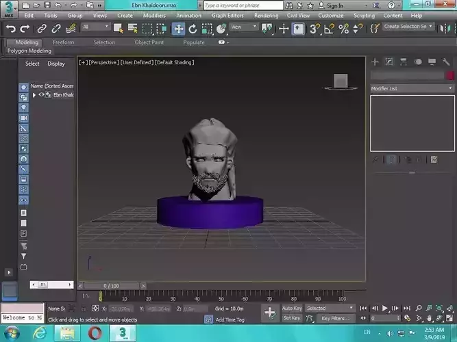 Arabian Head figure for 3D print 3D print model