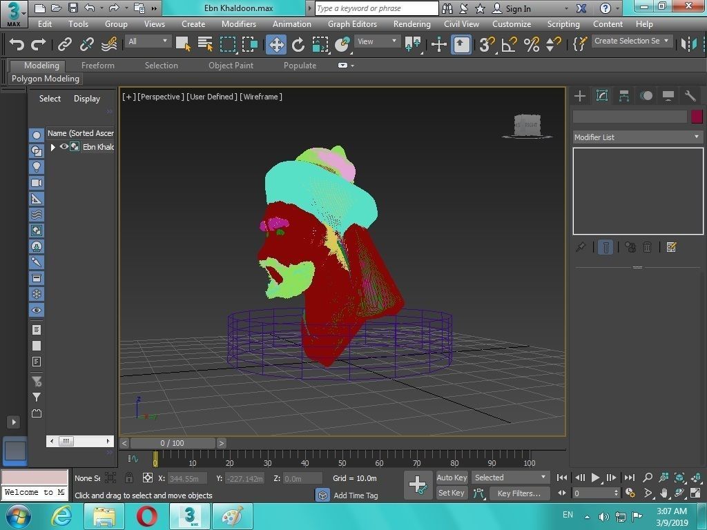 Arabian Head figure for 3D print 3D print model_35