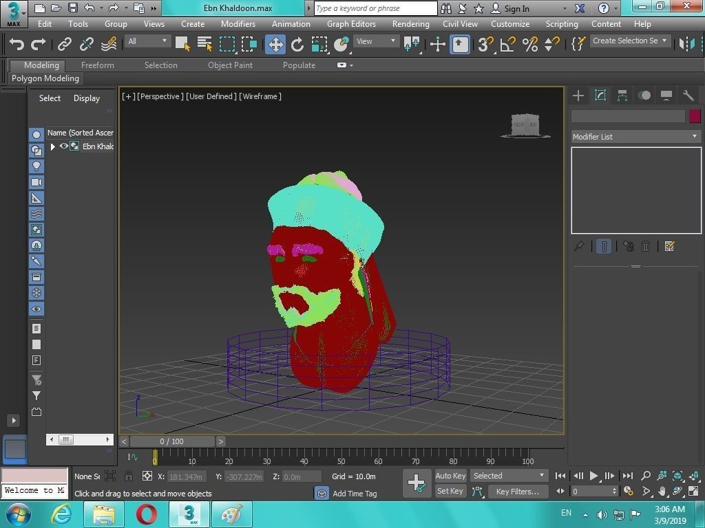 Arabian Head figure for 3D print 3D print model_32