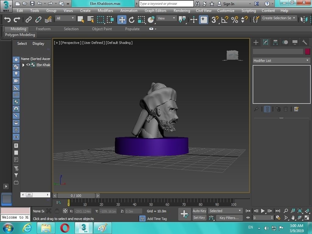 Arabian Head figure for 3D print 3D print model_11