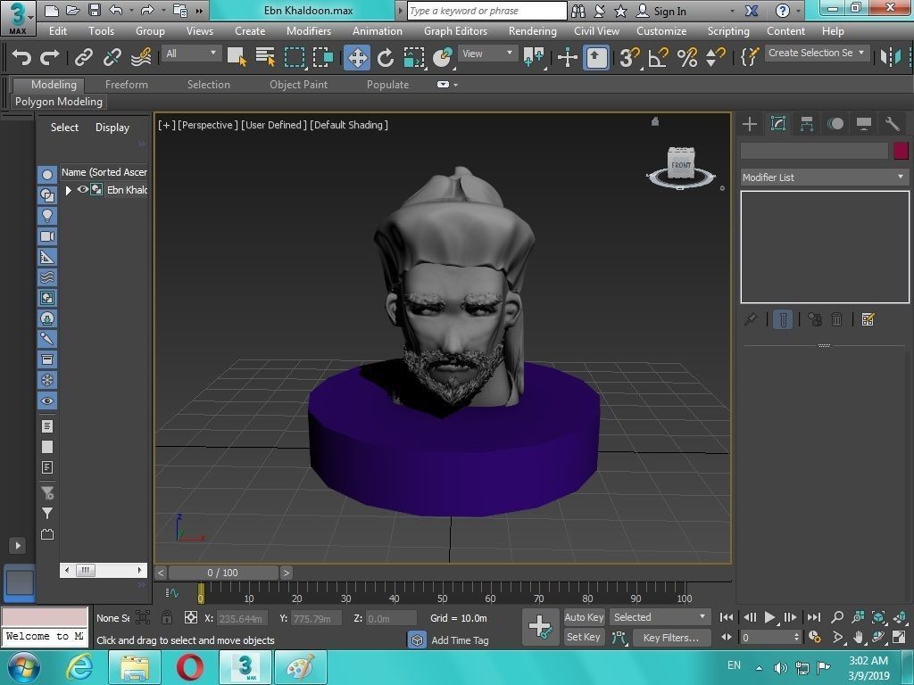 Arabian Head figure for 3D print 3D print model_18