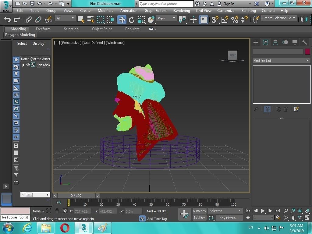 Arabian Head figure for 3D print 3D print model_36