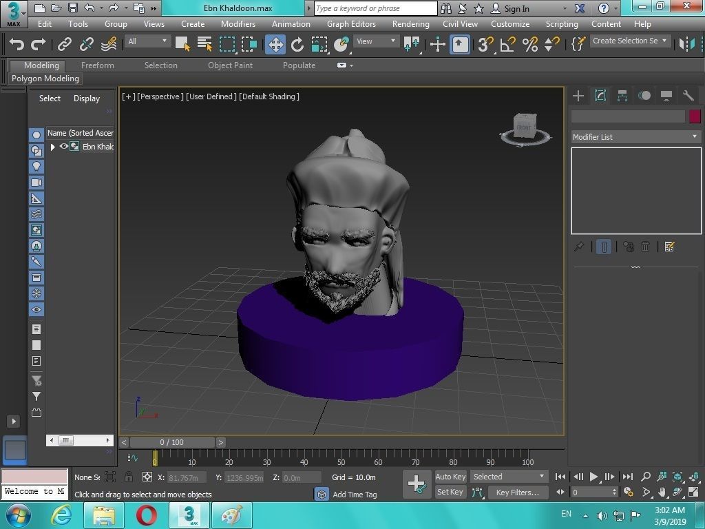 Arabian Head figure for 3D print 3D print model_19