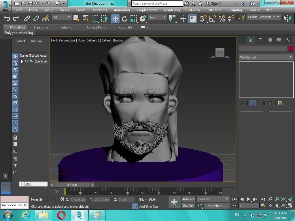 Arabian Head figure for 3D print 3D print model_16